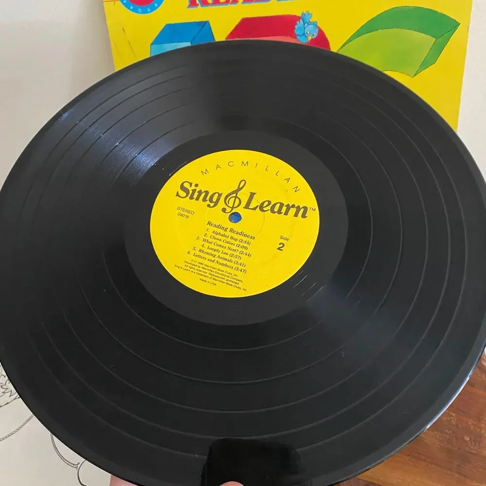 Vintage 1989 Reading Readiness Sing & Learn Vinyl Record